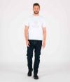 T-shirt pour hommes-Blanc-Brodé-1