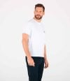 Hommes-T-Shirt-Blanc-Tissé-Patch-7