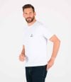 Hommes-T-Shirt-Blanc-Tissé-Patch-9